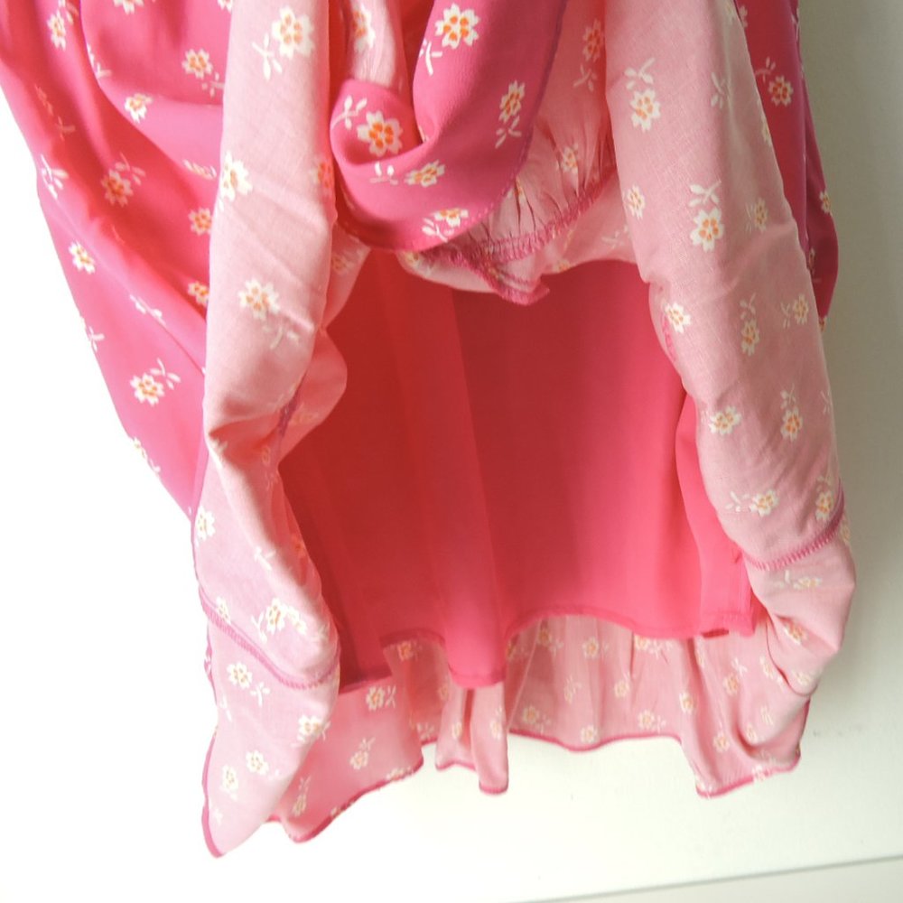 J Crew Re-Imagined Dress faux wrap pink floral - Picture 6 of 12